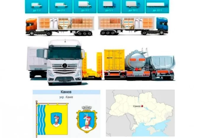 Грузоперевозки от 1 т до 22 т из Канева в Канев- фото № 1