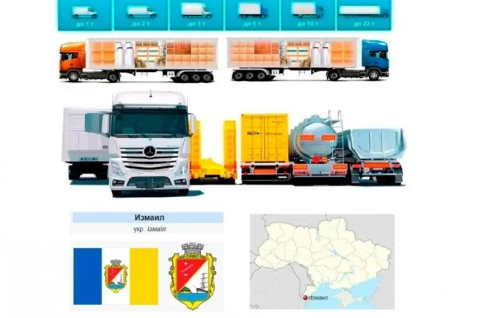 Грузоперевозки от 1 т до 22 т из Измаила в Измаил и Измаильский район- фото № 1