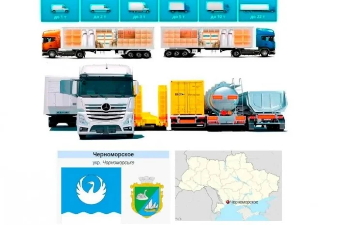 Грузоперевозки от 1 т до 22 т из Черноморска в Черноморское- фото № 1