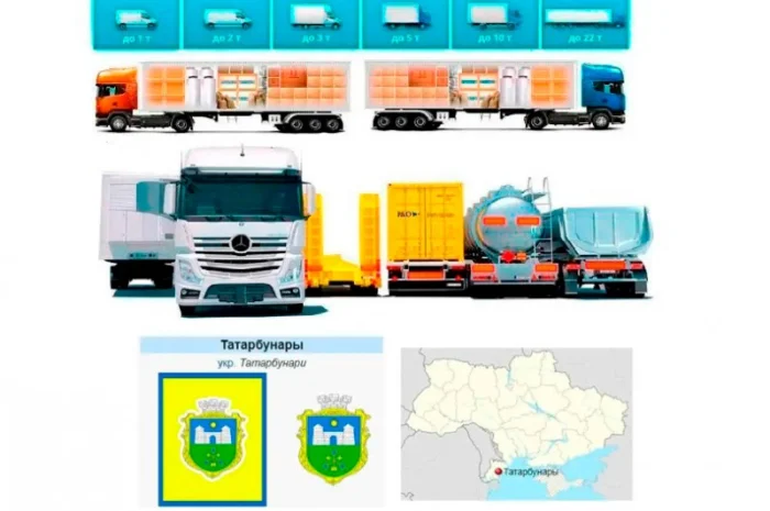 Грузоперевозки от 1 т до 22 т из Татарбунара в Татарбунары- фото № 1