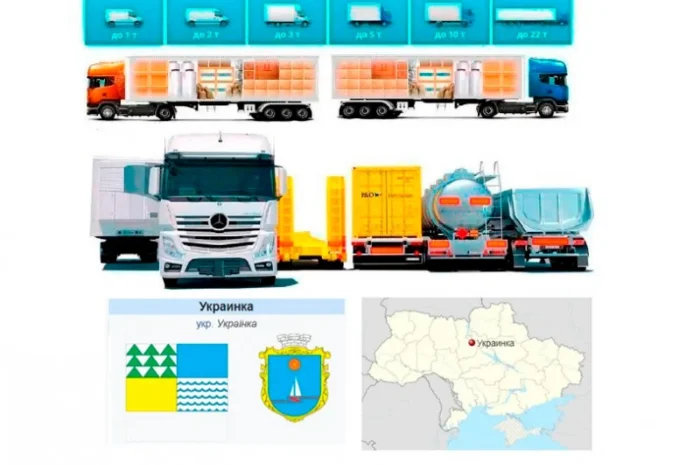 Грузоперевозки от 1 т до 22 т из Украинки в Украинку- фото № 1