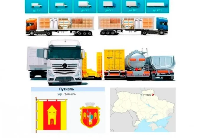 Грузоперевозки от 1 т до 22 т из Путивль и Путивльский район- фото № 1