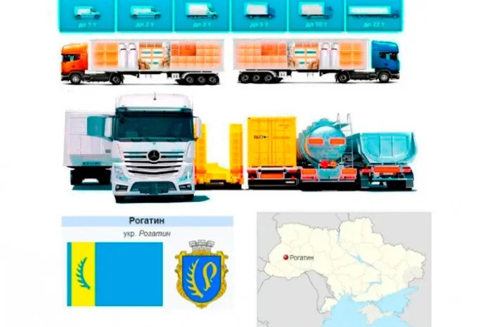Грузоперевозки от 1 т до 22 т из Рогатина в Рогатин- фото № 1