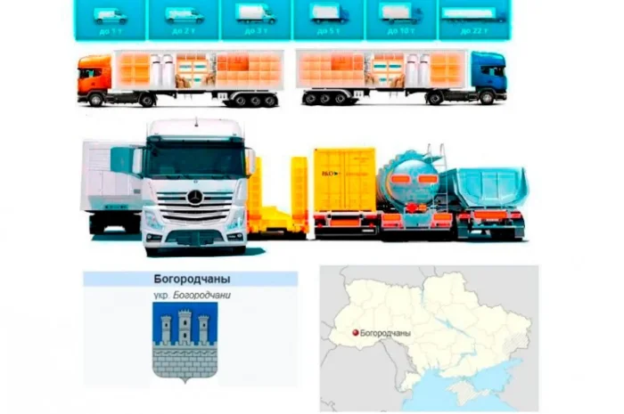 Грузоперевозки от 1 т до 22 т из Богородчан в Богородчаны- фото № 1