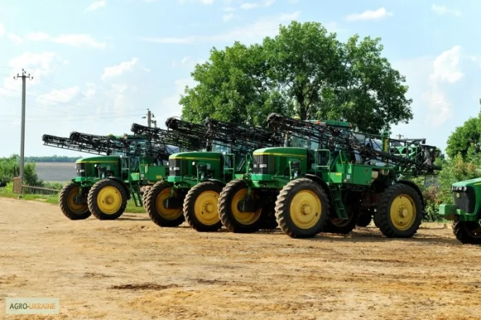 Услуги самоходного опрыскивателя внесение КАС десикация подсолнечника- фото № 1