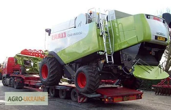 Переброска комбайнов и тракторов тралом по Украине- фото № 1