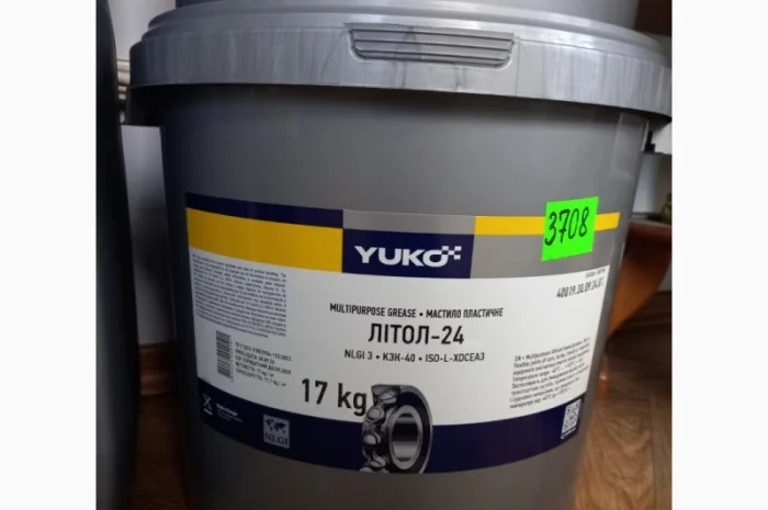 Мастило YUKO Літол-24 17 кг (відро 20 л.) ПЕ- фото № 1