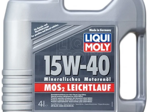 2631 Мінеральна моторна олива - MoS2 Leichtlauf SAE 15W-40 4л- фото № 1