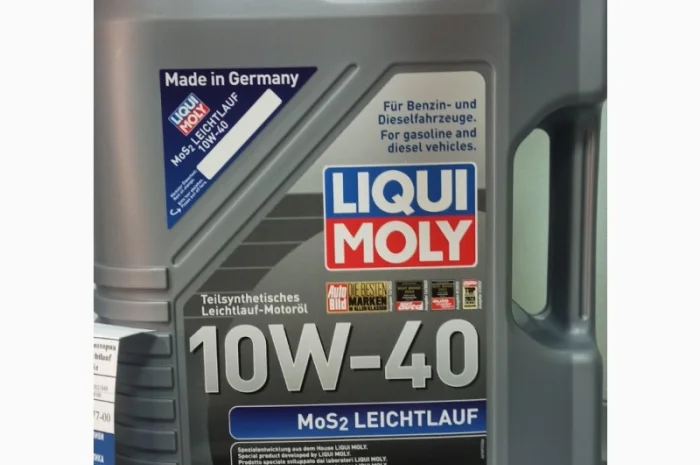 2184 Напівсинтетична моторна олива - MoS2 Leichtlauf SAE 10W-40 5л- фото № 1