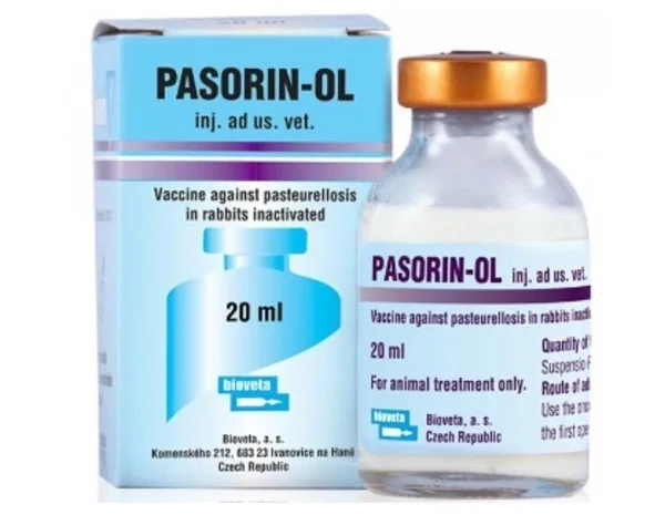Вакцина Пазорін Ол проти пастереліза кролів 20- фото № 1