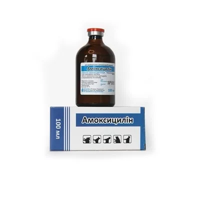 Амоксицилін суспензія для ін'єкцій, 100 мл- фото № 1