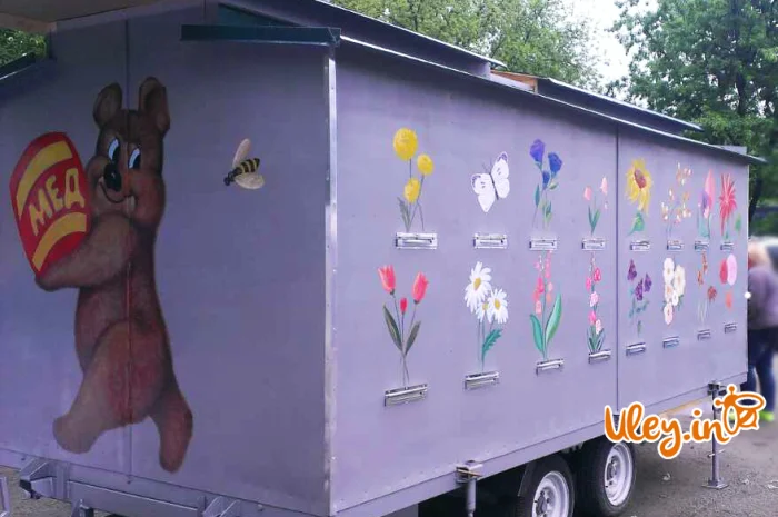 Павільйони для бджіл з двохосьовим причепом- фото № 2