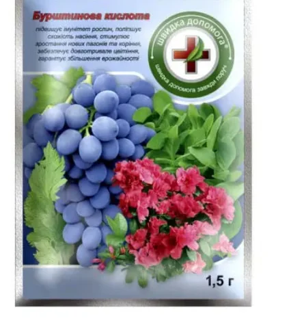 Регулятор росту рослин Бурштинова кислота 5 г- фото № 1