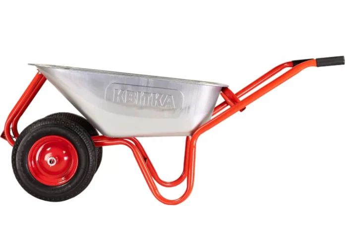 Садово-будівельна двоколісна тачка КВІТКА PRO- фото № 1