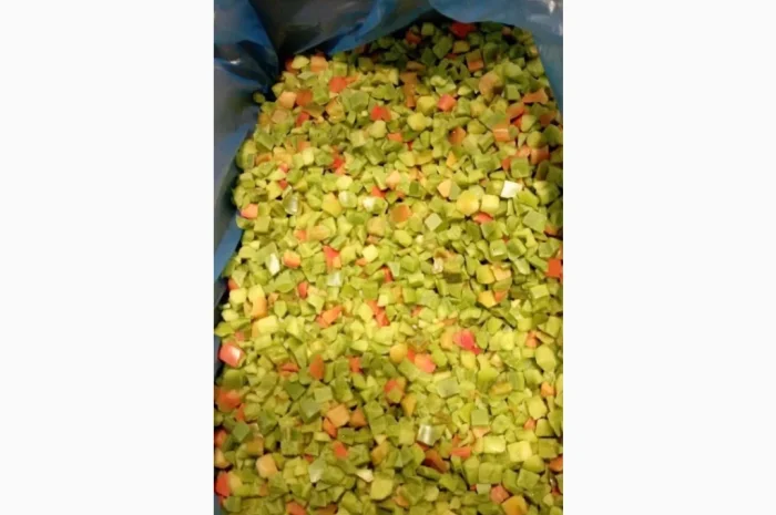 Продаж замороженого перцю меланж 10х10 кубік- фото № 4