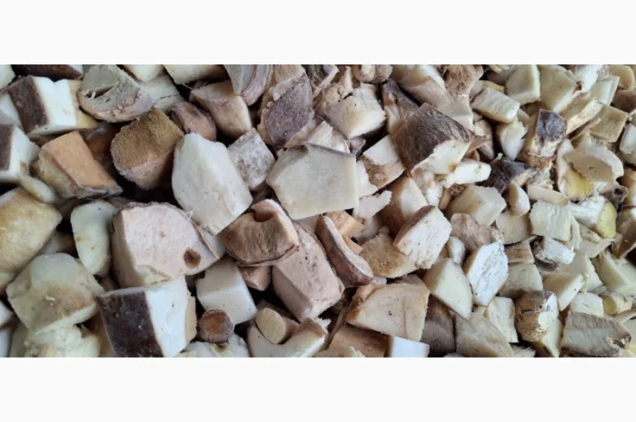 Грибы белые свежезамороженные нарезанные кубиками- фото № 2