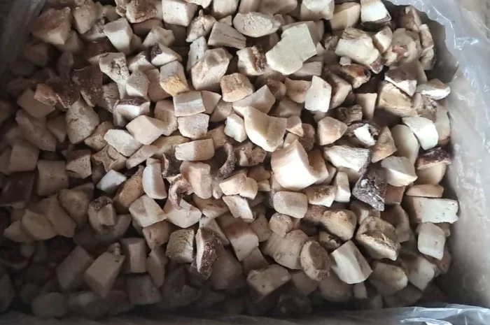 Качественные замороженные белые грибы (кубики) 1 сорт- фото № 1