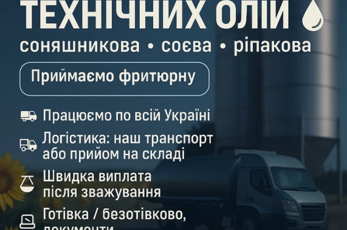 Купуємо технічні олії різну- фото № 1
