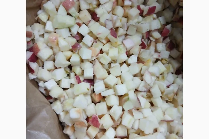 Продам яблуко кубик 10/10 зі шкіркою заморожене- фото № 1