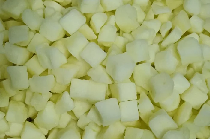 Продам яблуко без шкірки швидкозаморожене кубик 10×10- фото № 4