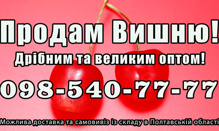 Продам вишню за договірною ціною- фото № 1