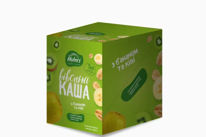 Каша вівсяна з бананом та ківі 480 г (12 шт.)- фото № 1