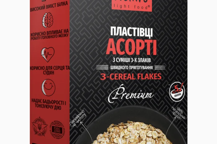 Пластівці Асорті з суміші 3 злаків- фото № 1