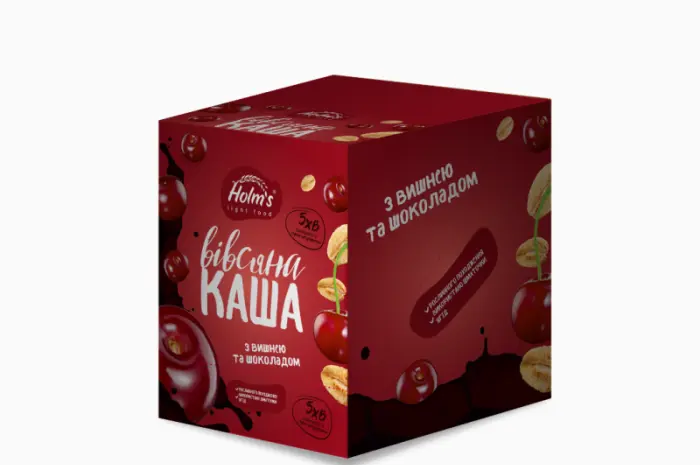 Каша вівсяна з вишнею та шоколадом 480 г (12 шт.)- фото № 1