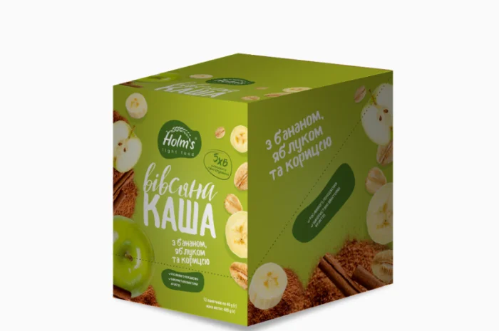 Каша вівсяна з бананом- фото № 1