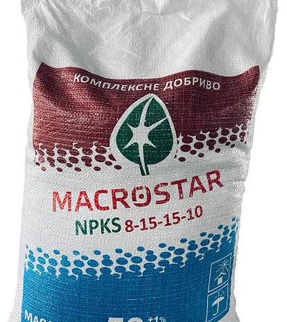 Удобрения NPKS 8-15-15-10 Macrostar- фото № 2