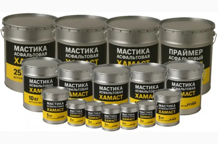 Мастика асфальтовая ХАМАСТ ЭКОБИТ ведро 25- фото № 2