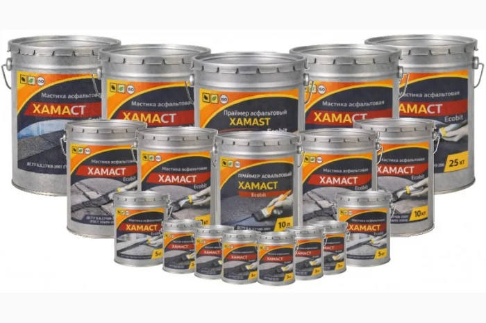 Асфальтовая мастика ХАМАСТ ЭКОБИТ в ведре 25 кг- фото № 2
