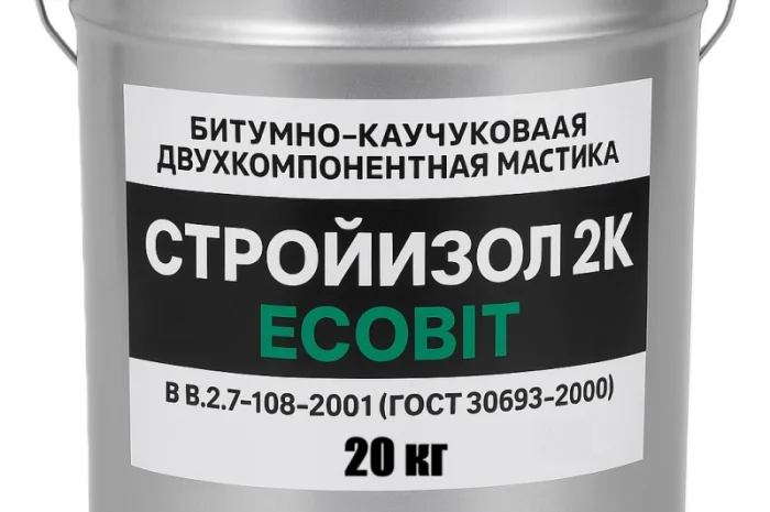 Битумно-каучуковая двухкомпонентная мастика 20 л- фото № 1