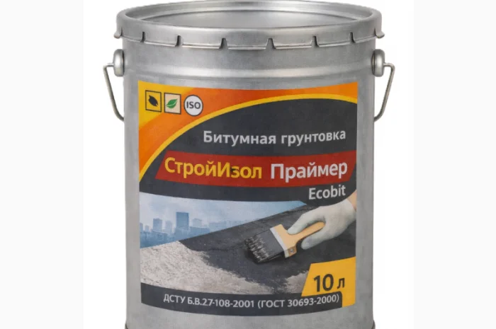 Бітумна грунтовка 10 л для мінеральних поверхонь- фото № 1