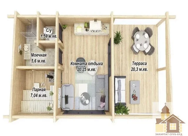 Деревянная термальная купель под ключ- фото № 1