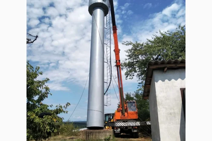 Водонапірна вежа на замовлення з емальованих бочок- фото № 2