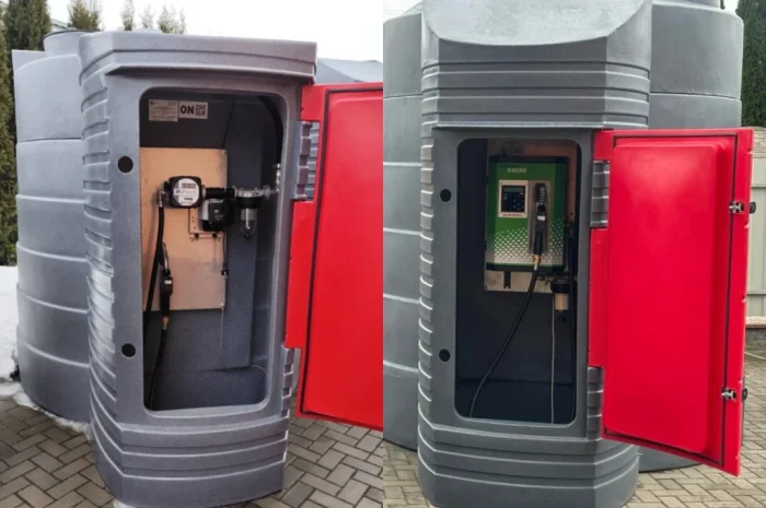 Резервуар 5000л двустенный для дизельного топлива с механическим счетчиком- фото № 8