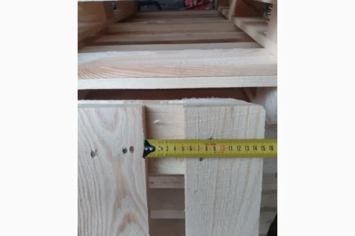 Поддон деревянный сосна усиленный 1200*1000*140- фото № 7