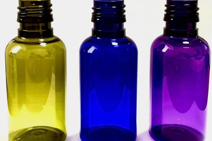Цветные пластиковые флаконы 50 мл- фото № 11