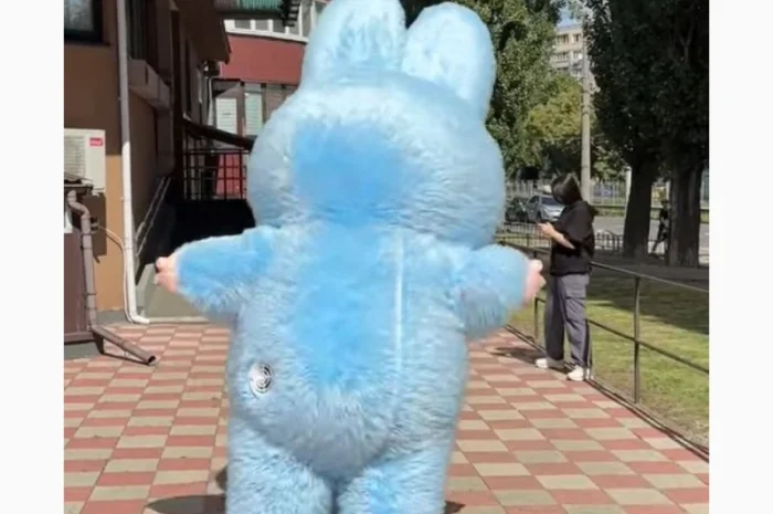 Надувний костюм Лабуба з вентилятором для вашого бізнесу- фото № 7