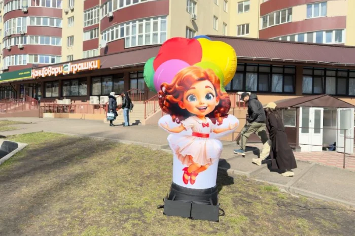 Надувна мобільна реклама для залучення покупців 3.4 м- фото № 2