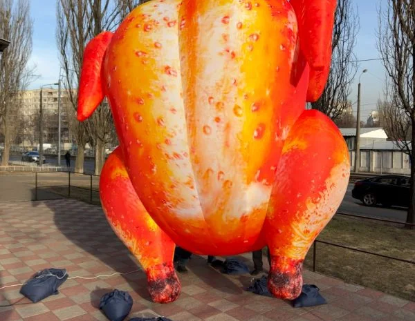 Надувна мобільна реклама для залучення покупців 3.4 м- фото № 6