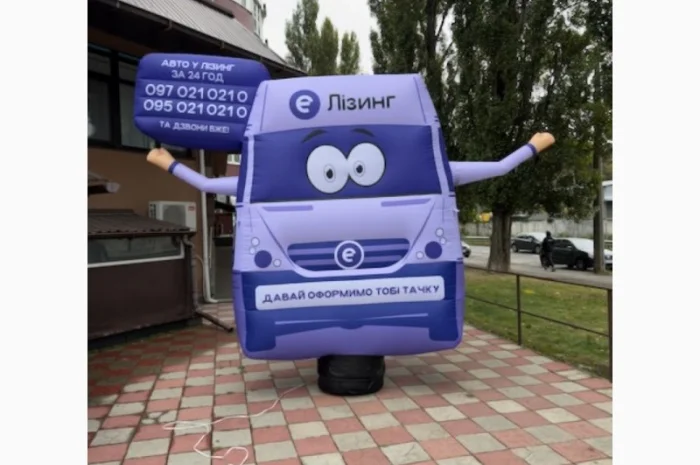 Надувна реклама для заходів - Людина махає на дорозі- фото № 7