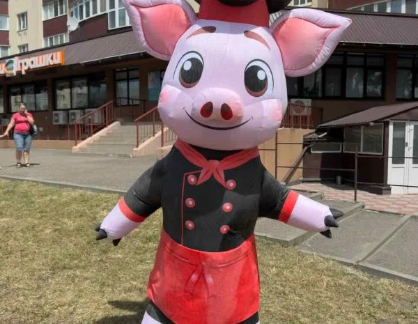 Аніматорський надувний костюм – щит висотою 240 см, 4 години роботи- фото № 1