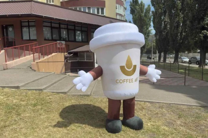 Аніматорський надувний костюм – щит висотою 240 см, 4 години роботи- фото № 4