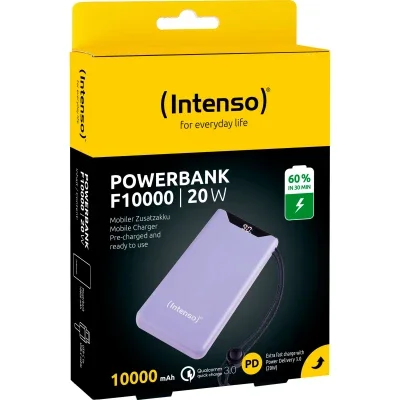 Батарея универсальная Intenso F10000 10000mAh QC3.0 purple- фото № 3