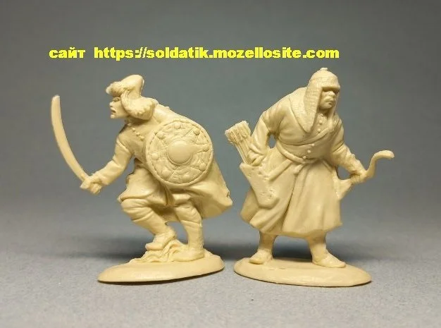 Набір солдатиків Кримські татари воїни 8 шт.- фото № 2