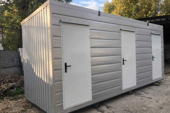 Мобільний туалет 6*2м для дачі або заходу- фото № 1