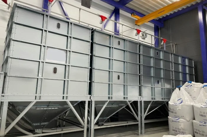 Квадратный силос объемом 40 м³ для пеллет- фото № 2