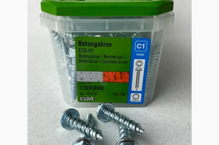 Шуруп для бетону ESSVE 7,5х40 з головкою HEX10- фото № 3